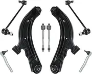 8pcs Front Lower Control Arm Sway Bar Link Outer Inner Tie Rod Compatible For NISSAN SENTRA NV200 Compatible For CHEVROLET 2013-2019