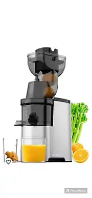 Canoly Masticating Juicer, Electric Juice Machine, Large Mouth, 250W