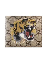 Gucci Tiger Print GG Supreme Wallet