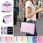For Samsung Galaxy Tab S10/S9/S8 Ultra Wristband Wallet Stand Crossbody Case