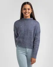 [Mooloola] Mooloola Girls' Flowin' Knit in Blue Size Small S Blue