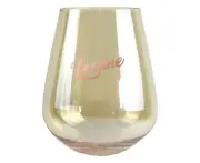 2pc Leanne Stemless 13cm/600ml Wine Glass Cocktail Party Drinking Tumbler Set