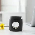 1 Set Easy to Clean Split Incense Stove 3 In 1 Ceramic Candle Holder Office