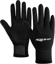Skyone Neoprene Dive Gloves Scuba Diving Gloves 3MM 5MM Men Women, Wetsuit Swim Gloves with Adjustable Wrist Strap, Flexible Anti Slip Thermal Surfing Water Gloves for Spearfishing