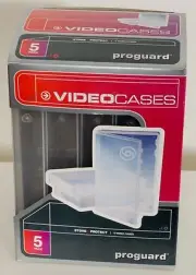 Video VHS VCR Storage Cases ~ 5 Pack ~ ProGuard