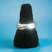 Erick's Sterling Silver 7 Bands Puzzle Ring Size 7.5 Taxco.925