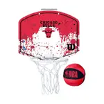 WILSON NBA 迷你籃板 公牛隊-含小球-幼兒 兒童籃球 訓練 WTBA1302CHI 紅白黑