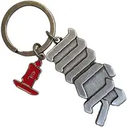 [My Chemical Romance] MCR Candle Logo Keyring (UK Size: One Size) (Silver/Red)