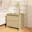 NNEVL Bedside Cabinet Sonoma Oak 45x34x44.5 cm Chipboard