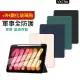 【VXTRA】2021/2020/2019 iPad 9/8/7 10.2吋 軍事全防護 晶透背蓋 超纖皮紋皮套+9H玻璃貼