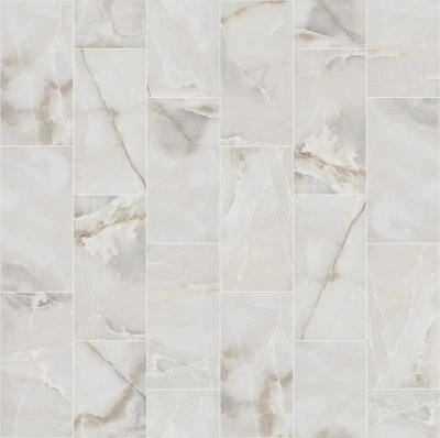 Shaw 338TS Gemstone - 12" x 24" Rectangle Tile - Polished Marble - White