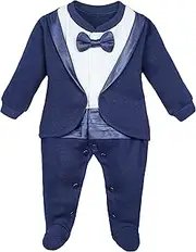[Lilax] Baby Boy Gentleman Tuxedo Footie