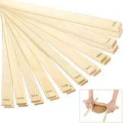 20 Pcs Pottery Tools: Wooden Rolling Mud Sticks & Guides for Manual Pottery & Polymer Clay