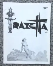 NMINT RARE VTG 1969 #1 FRANK FRAZETTA FANZINE #1 THUNDA COMIC ART W/CENTERFOLD