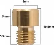 Genuine Mikuni Carburetor Large Thread Round Size 140 Main Jet VM11/22/140