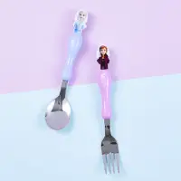 在飛比找momo購物網優惠-【LILFANT】冰雪奇緣湯匙叉子組(安娜 韓國製造 艾莎)