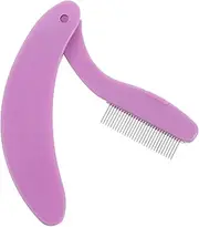 FRCOLOR Eyebrow Lash Grooming Set Metal Eyelash Comb Eyebrow Brush Compact Foldable Beauty Tools
