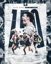 Carlton blues AFL football CHAMPION team PLAYER poster,BARGAIN,2