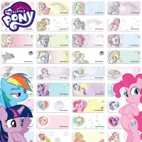 在飛比找momo購物網優惠-【my Little pony 彩虹小馬】正版防水姓名貼 m