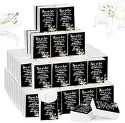 100 Packs Memorial Facial Tissues Those We Love Don't Go Away Inspirational Poem Pocket Tissues 3 Ply Tissue Napkins Packs Funerals Wedding Supplies for Family Relatives Guests, 800 Sheets (Candle)
