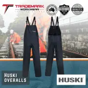 Huski Mens Farmwear Waterproof Bib & Brace Overalls (K8097) S-4XL RRP$89.95