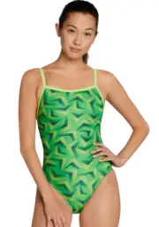 Speedo Play The Angels Pro LT Flyback Women's Swimsuit - Vibrant Lime - 24 - NWT