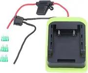 [Respicefinem] 40V 30A Battery Dock Power Connector Electric Tool Battery Adapter with Wire Terminals and 14AWG Wire for RC Car Compatible with Ryobi 40V Batteries Made of Sturdy