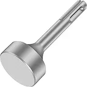 NEMTMCUA SDS Plus Ground Rod Driver,Wear Resistant Wide Compatibility Ground Rod Bits Socket Heavy Duty Steel Drill Bit Driver for Rotary Hammer Drill Grounding Rods (Flat Drill)