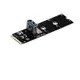 NGFF轉PCI-E轉接卡主板M2插槽口轉PCIe擴展顯卡轉接卡