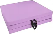 Vaveren Tri Fold Folding Exercise Mat Gymnastics Balance Mat Training Waterproof with Carrying Handles Workout Easy to Store Foldable