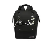 W02 Large-capacity Backpack Female Korean Casual Wild Travel Backpack School Bag Computer Bag Suitable for 15.6-inch Notebook