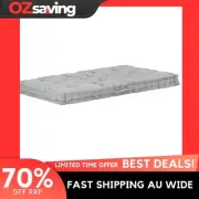 Pallet sofa cushion grey outdoor comfort 120x80x10 cm soft fabric 8678