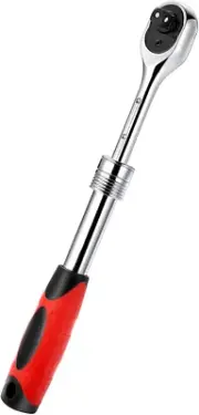 Extendable Ratchet Torque Wrench - 1/2" Drive Ratchet Socket Wrench 72-Tooth Qui