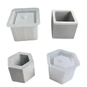 Succulents Planter Molds Square Flower Pots Silicone Moulds DIY Castings Molds