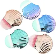 HONMEET 2Pcs Nail Powder Cleaner Makeup Brush Rose Gold Dust Brush for Nail Art Cosmetic Use Soft Bristles for Easy Cleaning for Professional DIY Manicure
