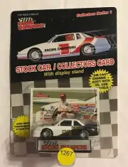 1989 #28 DAVEY ALLISON SERIES 1 -PLASTIC TIRE - BLACK & WHITE #1267
