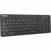 Targus AKB863US Keyboard - English (US) - Black - Bluetooth - 5.1 - Windows, macOS - Desktop Computer