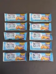 (10) Kellogg's Nutri Grain Soft Baked Breakfast Bars Blueberry 1.3 Oz Each @O