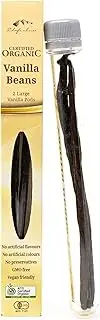 Chef's Choice A-Grade Organic Vanilla Beans 6g, Pack of 2 beans