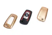 BMW Remote Flip Key Cover Case Skin Shell Cap Fob Protection Hull M Tech GOLD - (for: BMW)