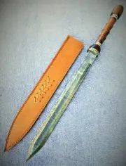 NEW! 34" Roman Gladius Battle Ready Damascus Steel Sword