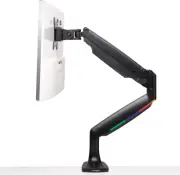 Kensington Single Monitor Arm with Vesa Mount, Adjustable Gas Spring black