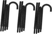 Generic 3pcs Party Prop Crutches Dance Cane Halloween Crutch Prop Costume Accessory Halloween Party Stick Prop Cane Cosplay Decoration Halloween Props Halloween Decor Plastic Black