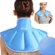 Ice Pack for Neck and Shoulders Injuries Reusable Gel Cold Pack Wrap for Neck Pa