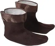 1 Pair Rain Boot Liners Plush Boots Liners Thermal Winter Boots Socks Furry Warm Shoe Inserts for Women Men Hiking Rain Boots Size 43-45