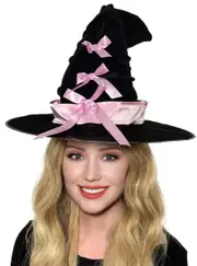 Crooked Pretty Witch Halloween Hat