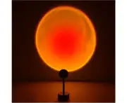 Vibe Geeks LED Sunset Sunlight and Rainbow Night Light Projector Lamp for Bed...