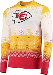 NFL Ugly Sweater Xmas Knit Pullover - Kansas City Chiefs - L