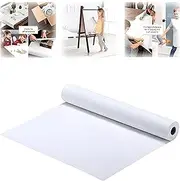 [MUMOO BEAR] White Drawing Paper Roll - 45cm X 20M Art Paper Roll, Painting Sketching Paper - Easel Paper Roll for Kids - Fadeless Bulletin Board Paper Children Art Sketch Paint Drawing Board