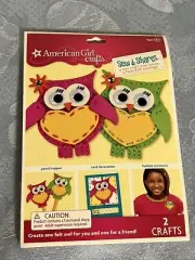 AMERICAN GIRL~Crafts, Sew & Shares, Felt Kit - Owls New Unopened Packaging